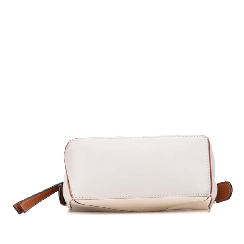 Loewe Mini Tricolor Calfskin Puzzle Satchel Grey Leather Good condition - Inside View