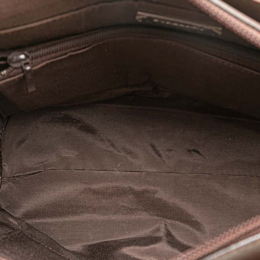 Burberry House Check Canvas Tote Brown Canvas Good condition - Model View