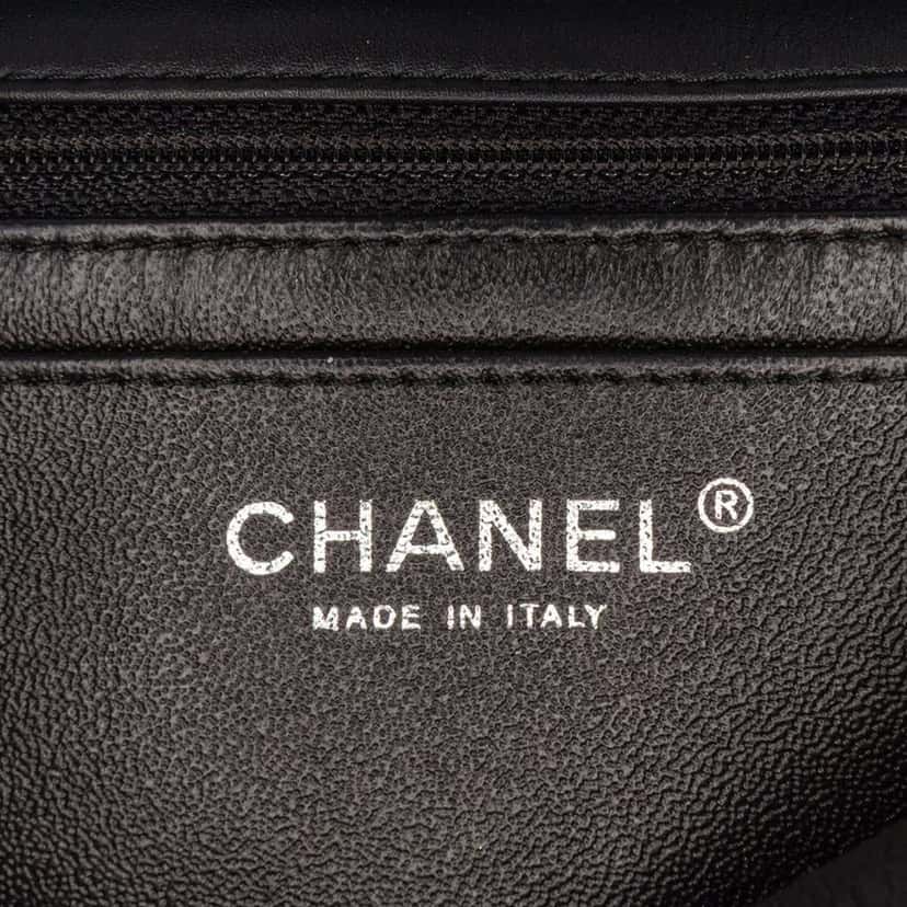 Chanel Mini Rectangular Classic Patent Single Flap Black Leather Good condition - Box View