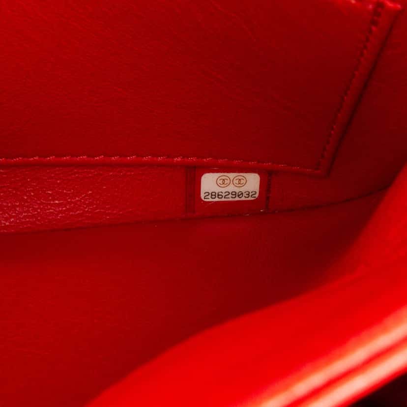Chanel Small Chevron Lambskin Trendy CC Flap Red Leather Good condition - Box View