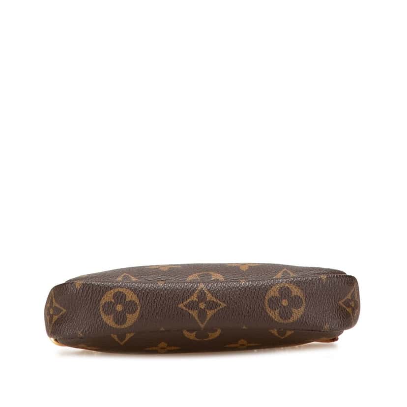 Louis Vuitton Monogram Mini Pochette Accessoires Brown Canvas Good condition - Inside View