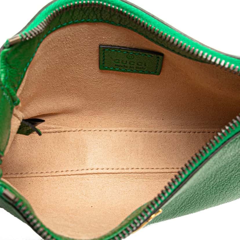 Gucci Mini Leather Aphrodite Shoulder Bag Green Leather Very good condition - Box View