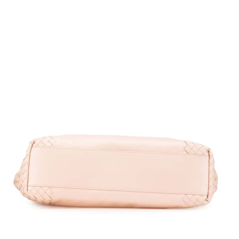 Bottega Veneta Leather Intrecciato Tote Pink Leather Good condition - Inside View