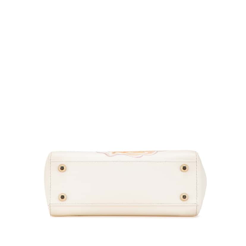 Dior Niki De Saint Phalle Mini Calfskin Dioramour Lady Dior White Leather Good condition - Inside View