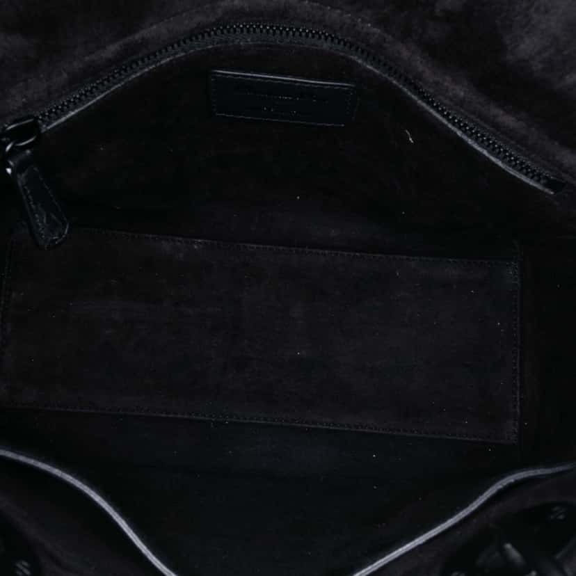 Dior Small Smooth Calfskin Painted Heart Clover Lady Dior Black Leather Good condition - Model View
