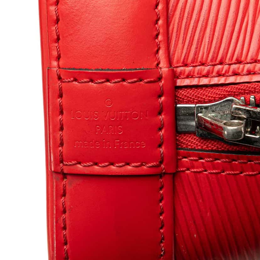 Louis Vuitton Epi Alma BB Red Leather Good condition - Box View