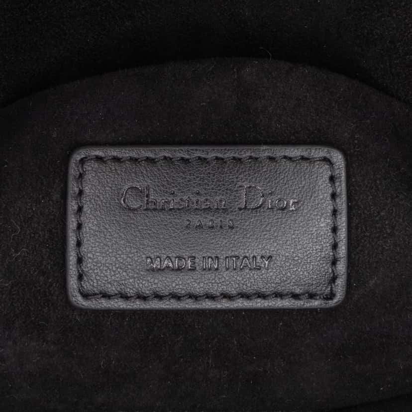 Dior Medium Canvas Macro Houndstooth Lady D Joy Black Canvas Good condition - Box View