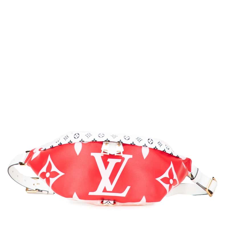 Louis Vuitton Monogram Giant Bumbag Red Canvas Good condition - Front View