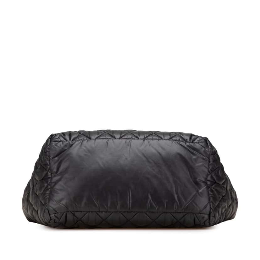 Chanel Small Quilted Nylon Coco Cocoon Tote Black Good condition - Inside View
