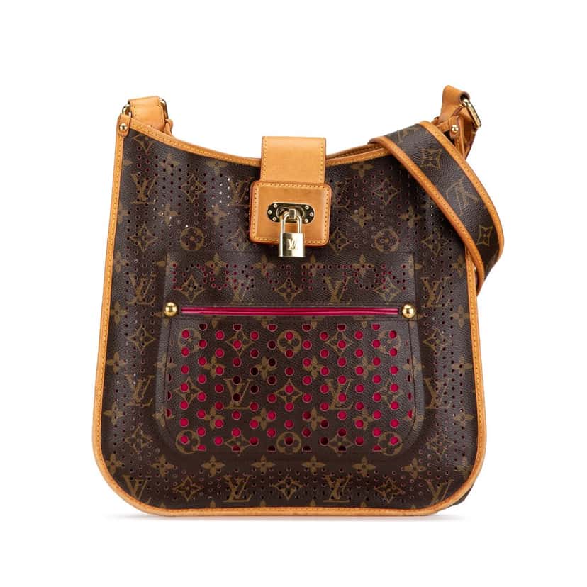 Louis Vuitton Monogram Musette Perforated Brown Canvas Good condition - Front View