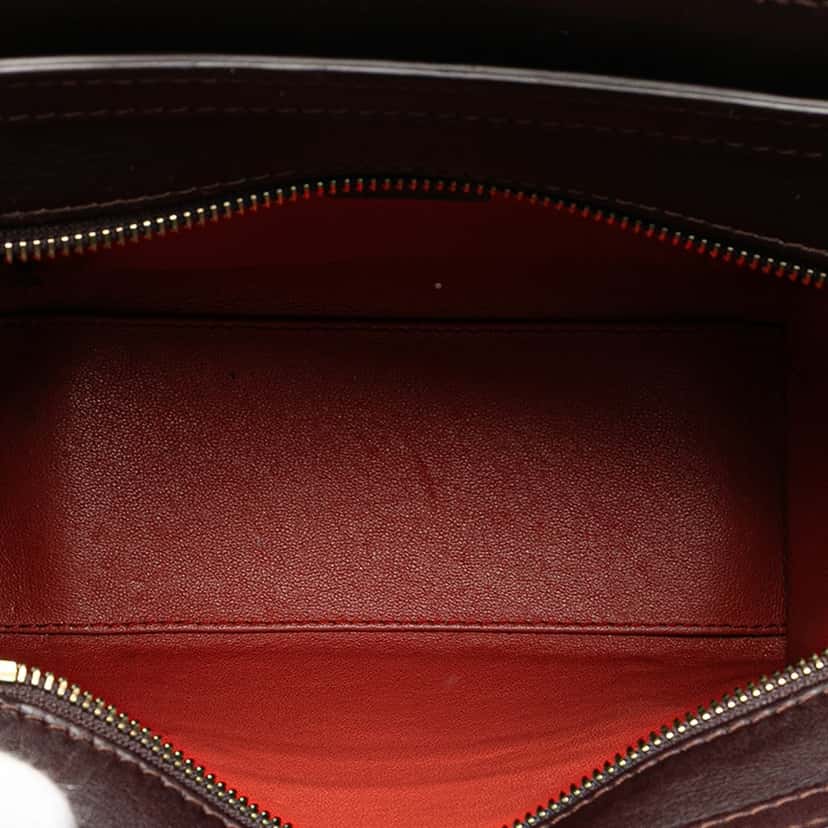 Celine Nano Tricolor Leather Luggage Tote Red Leather Good condition - Model View