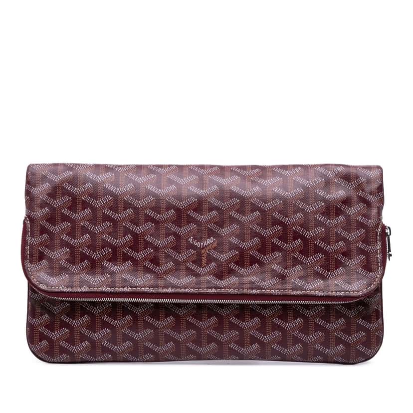 Goyard Goyardine Sainte Marie MM Red Canvas Good condition - Front View