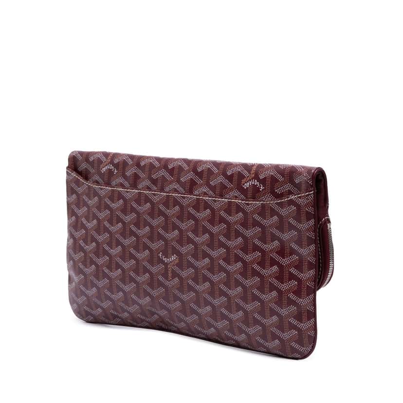 Goyard Goyardine Sainte Marie MM Red Canvas Good condition - Back View