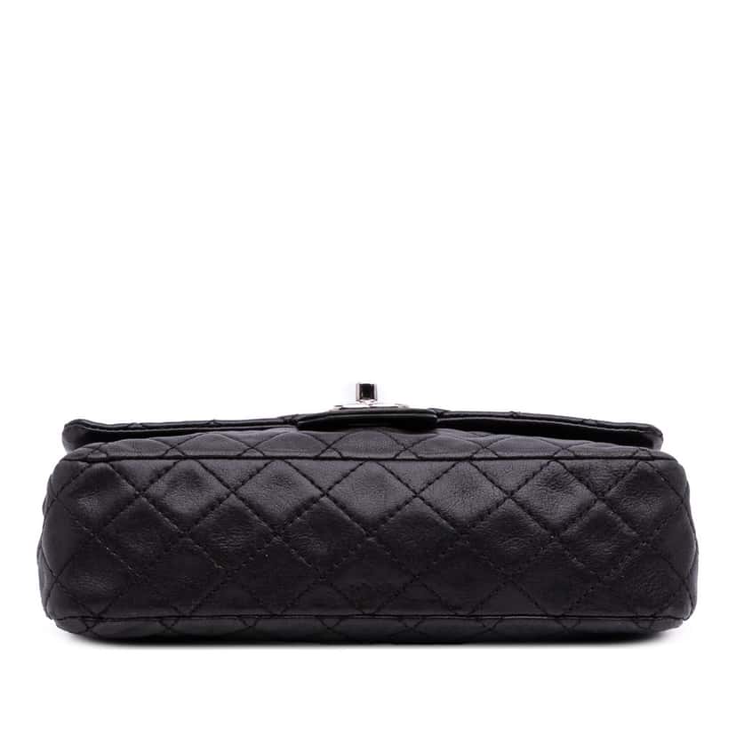 Chanel Medium Classic Washed Lambskin Bijoux Chain Double Flap Black Leather Good condition - Inside View