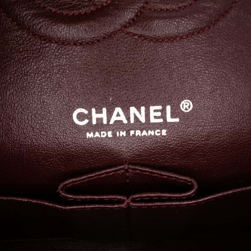 Chanel Medium Classic Washed Lambskin Bijoux Chain Double Flap Black Leather Good condition - Box View