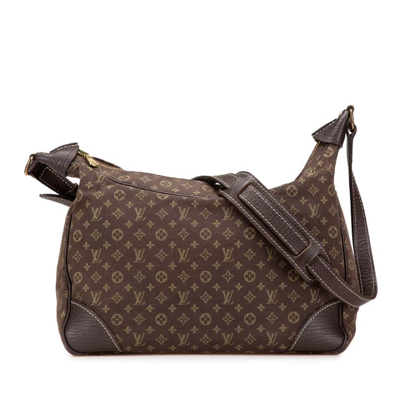 Louis Vuitton Monogram Mini Lin Boulogne Brown Canvas Good condition - Front View