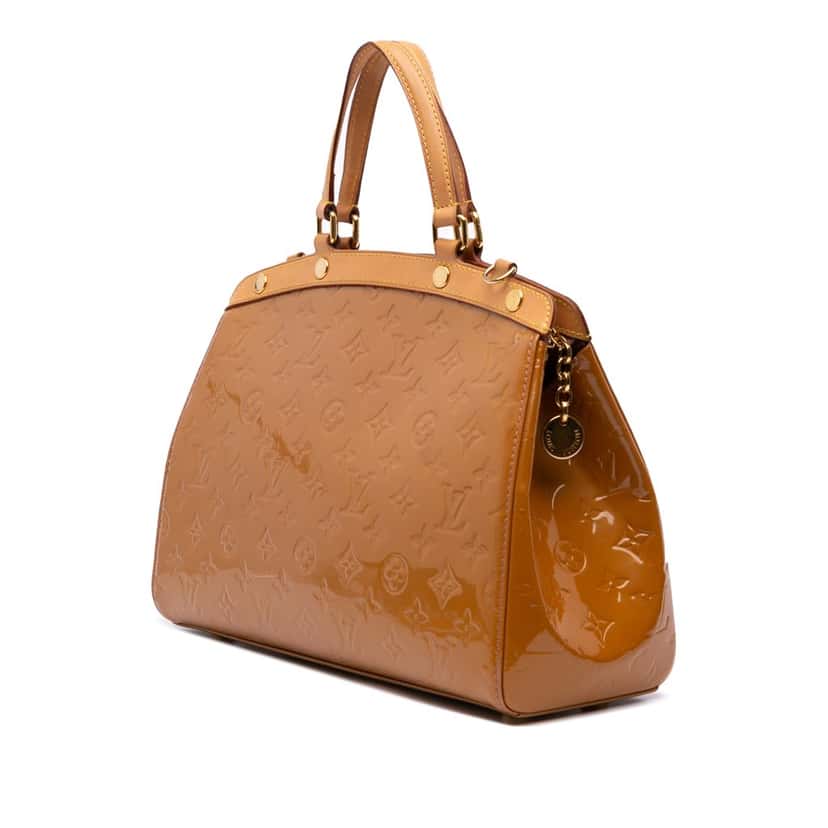 Louis Vuitton Monogram Vernis Brea MM Brown Leather Good condition - Back View