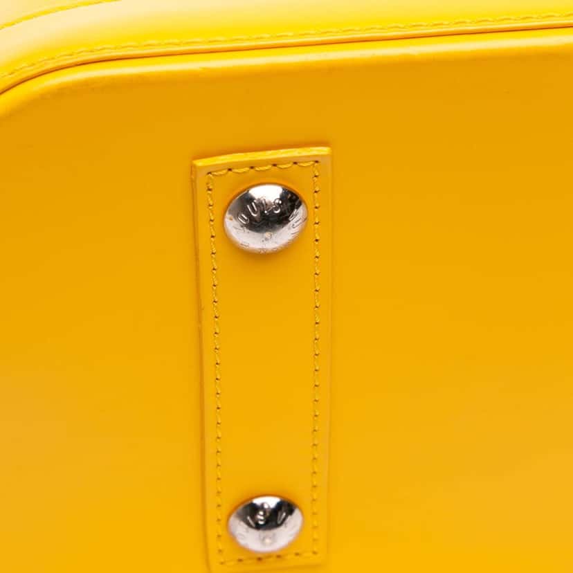 Louis Vuitton Epi Alma PM Yellow Leather Good condition - Box View