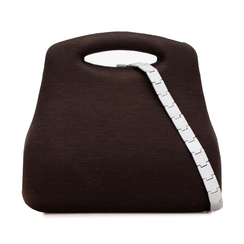 Chanel Jersey Millennium 2005 Hard Case Hip Bag Brown Cotton Good condition - Front View