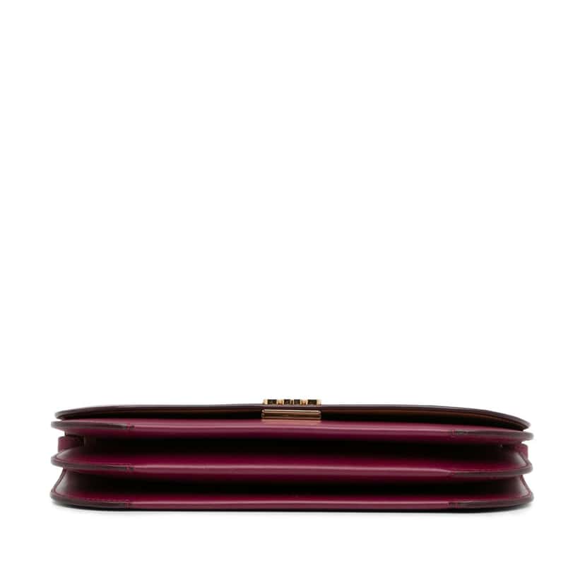 Loewe Goya Long Shoulder Bag Red Leather Good condition - Box View