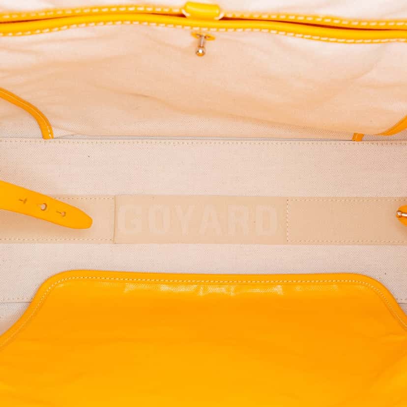Goyard Goyardine Bellechasse PM Yellow Canvas Good condition - Model View