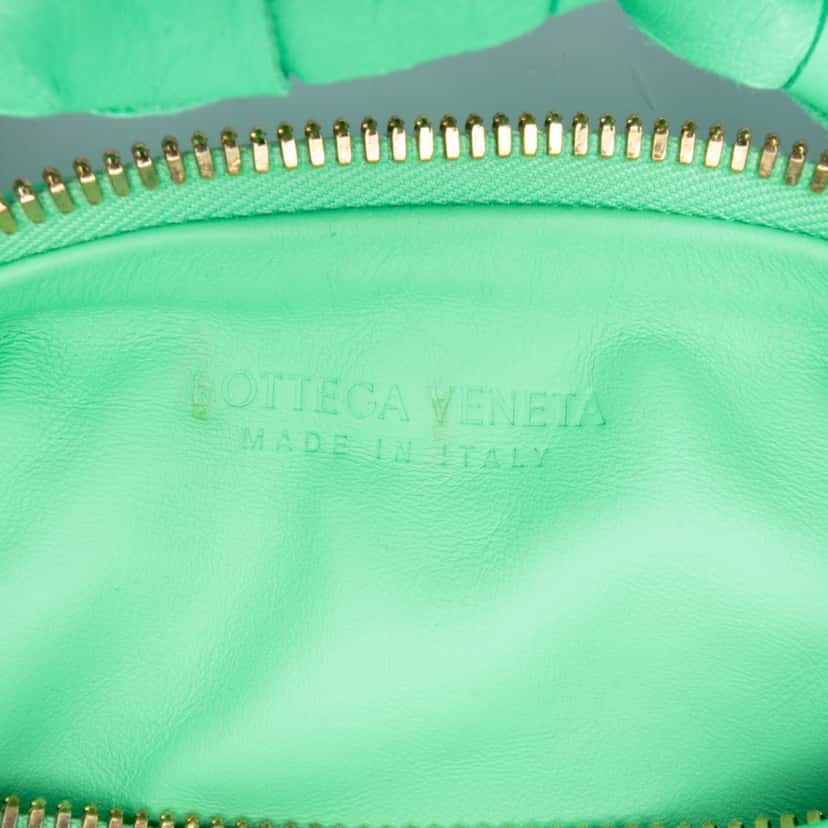Bottega Veneta Mini Nappa Intrecciato Jodie Green Leather Good condition - Box View