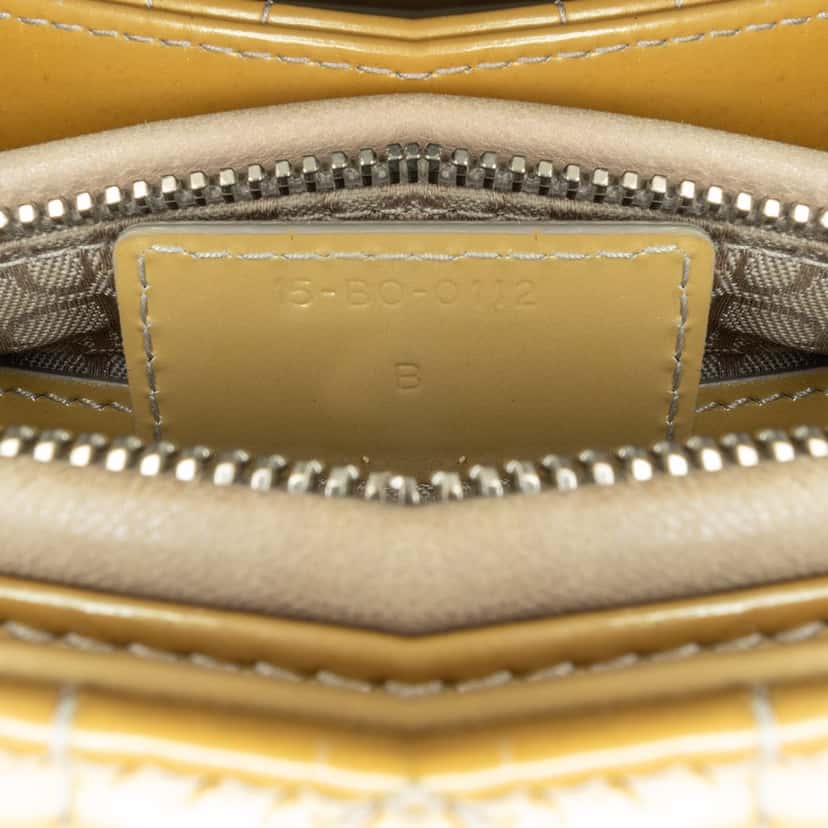 Dior Medium Patent Cannage Lady Dior Brown Leather Good condition - Box View