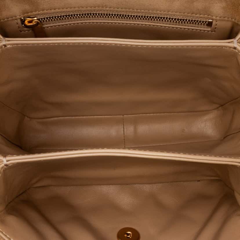Chanel Mini Quilted Velvet Precious Buttons Chain Flap Brown Velvet Good condition - Model View