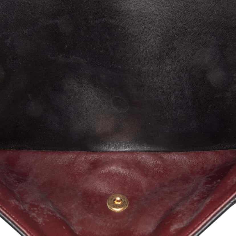 Chanel Jumbo Classic Lambskin Double Flap Black Leather Fair condition - Box View