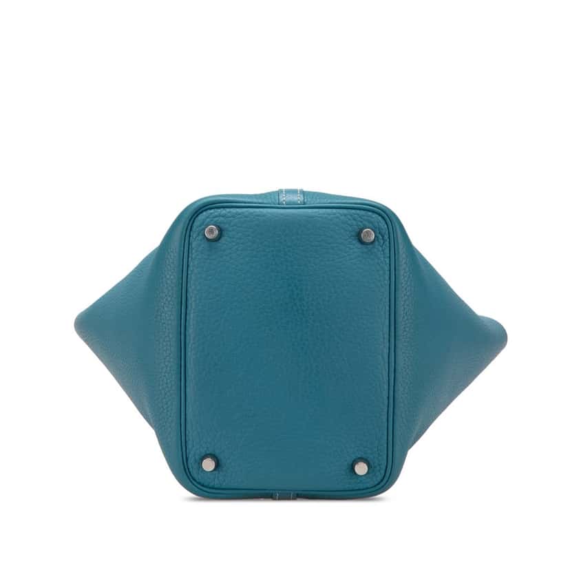 Hermès Clemence Picotin Lock 18 Blue Leather Good condition - Inside View