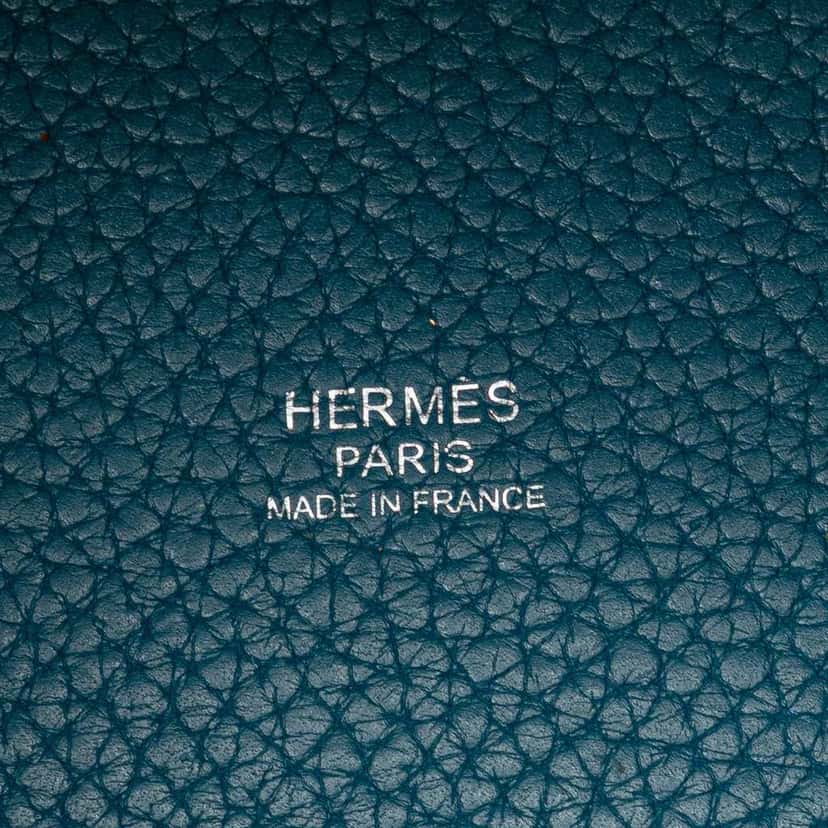 Hermès Clemence Picotin Lock 18 Blue Leather Good condition - Box View