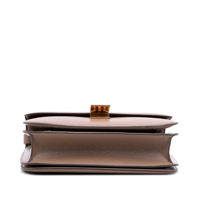Celine Medium Liege Calfskin Classic Box Brown Leather Good condition - Inside View