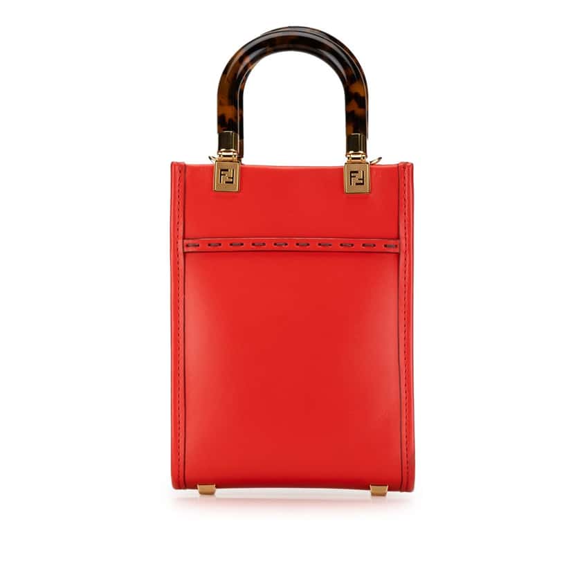 Fendi Mini Sunshine Shopper Tote Pink Leather Good condition - Inside View