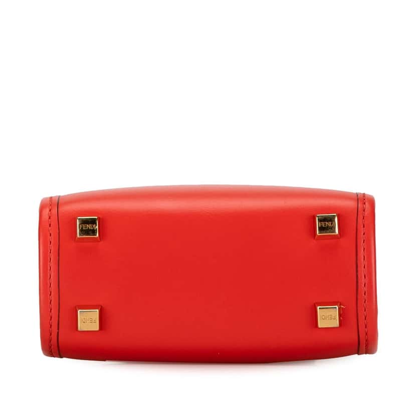 Fendi Mini Sunshine Shopper Tote Pink Leather Good condition - Model View