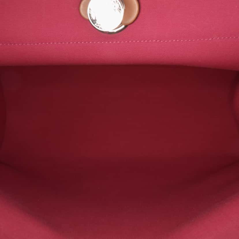 Hermès Toile Herbag Zip 39 Pink Canvas Good condition - Model View