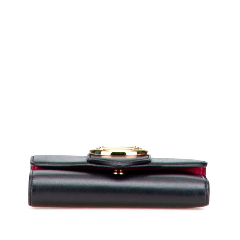 Louis Vuitton Smooth Calfskin LV Pont 9 Compact Wallet Black Leather Good condition - Inside View