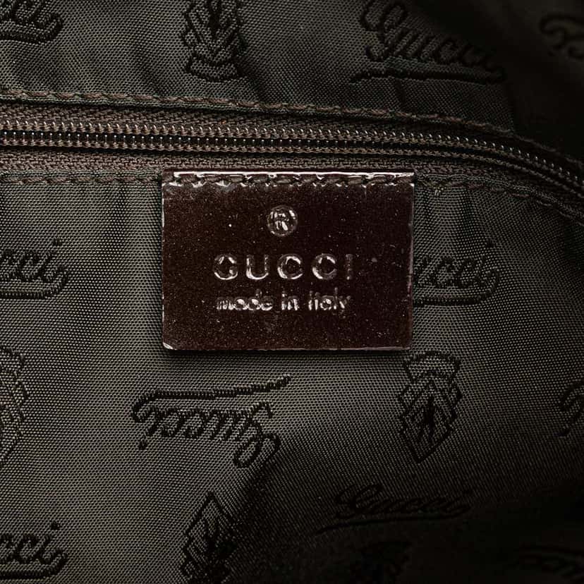 Gucci GG Canvas Web Jolie Tote Brown Canvas Good condition - Box View
