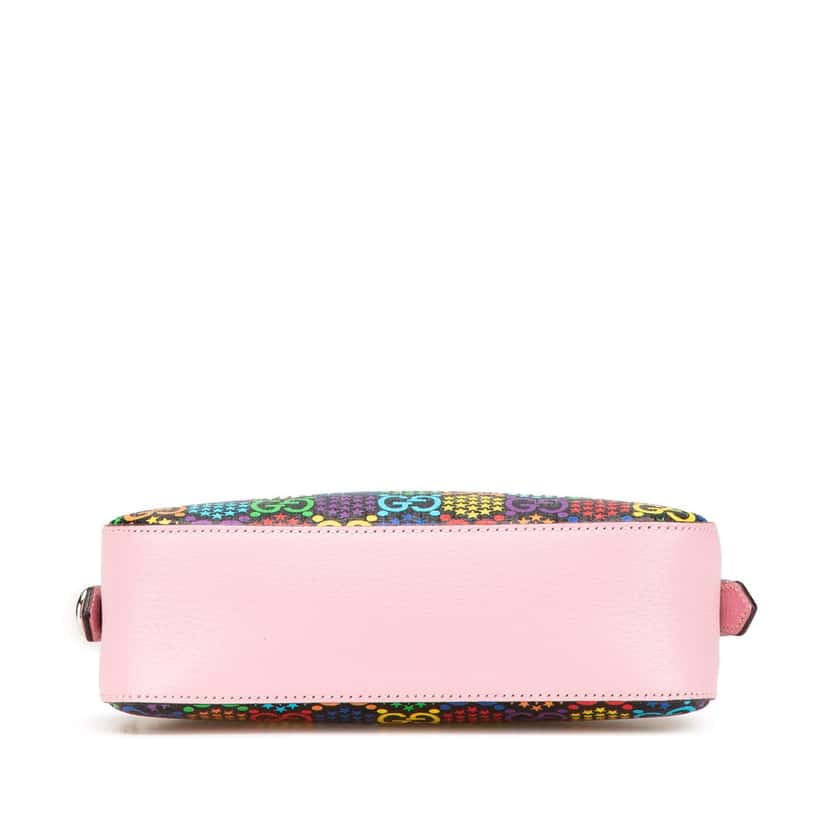 Gucci GG Supreme Psychedelic Crossbody Pink Canvas Good condition - Inside View