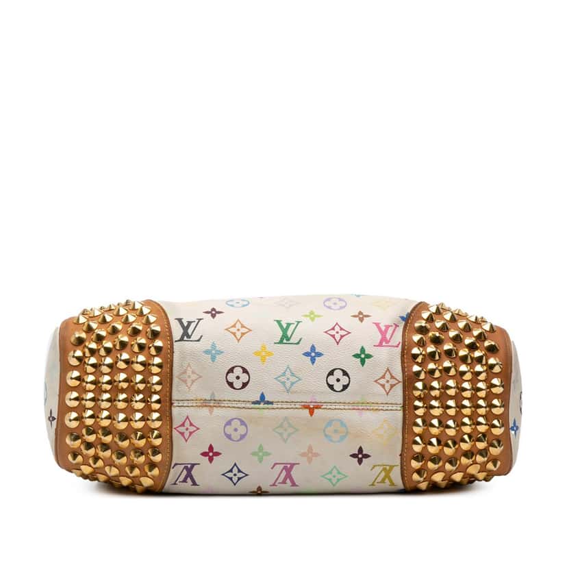 Louis Vuitton Monogram Multicolore Chrissie MM White Canvas Fair condition - Inside View