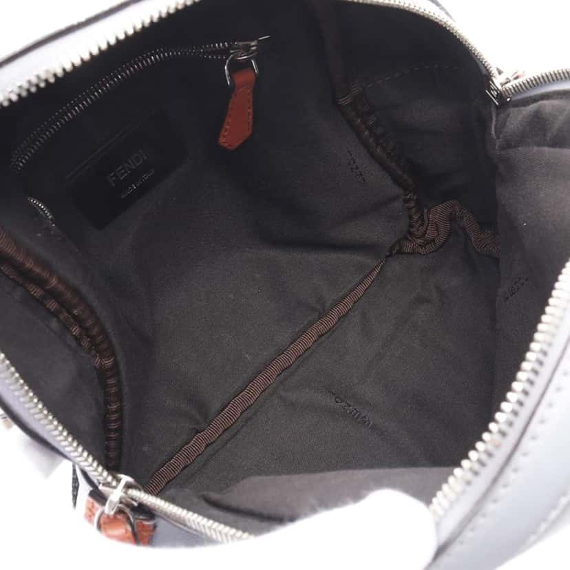 Fendi Mini Leather By The Way Backpack Purple Leather Good condition - Inside View