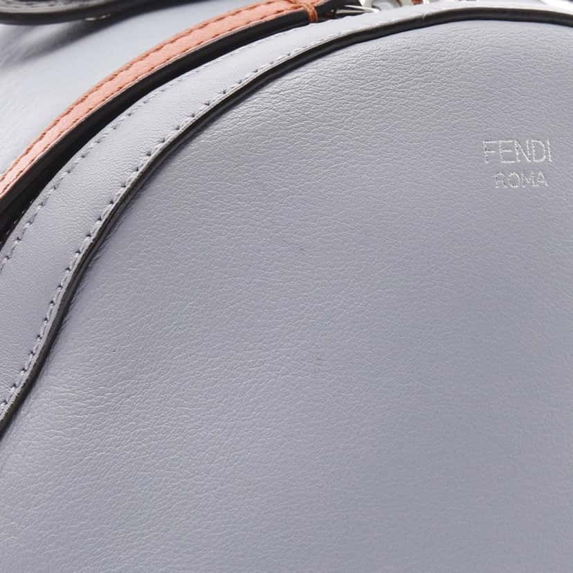 Fendi Mini Leather By The Way Backpack Purple Leather Good condition - Box View