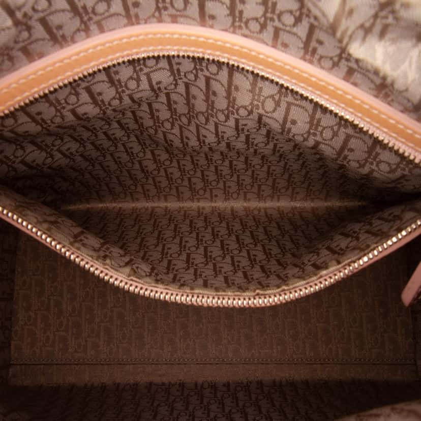 Dior Large Patent Cannage Lady Dior Brown Leather Fair condition - Box View