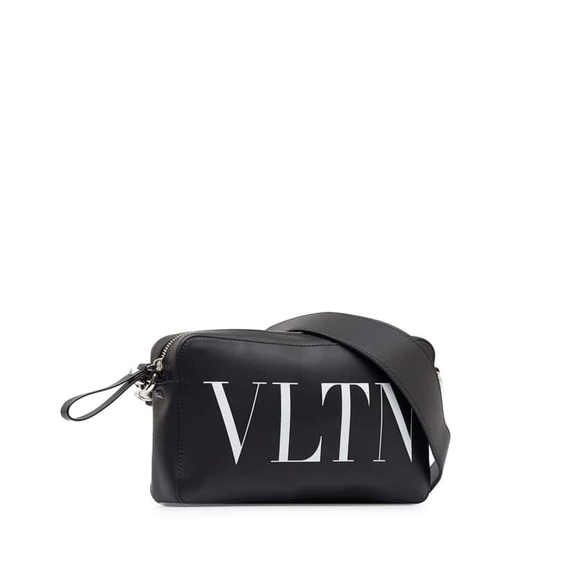 Valentino VLTN Crossbody Bag Black Leather Good condition - Back View