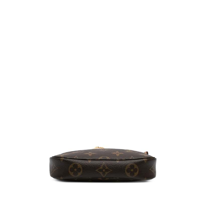 Louis Vuitton Monogram Mini Pochette Accessoires Brown Canvas Good condition - Inside View