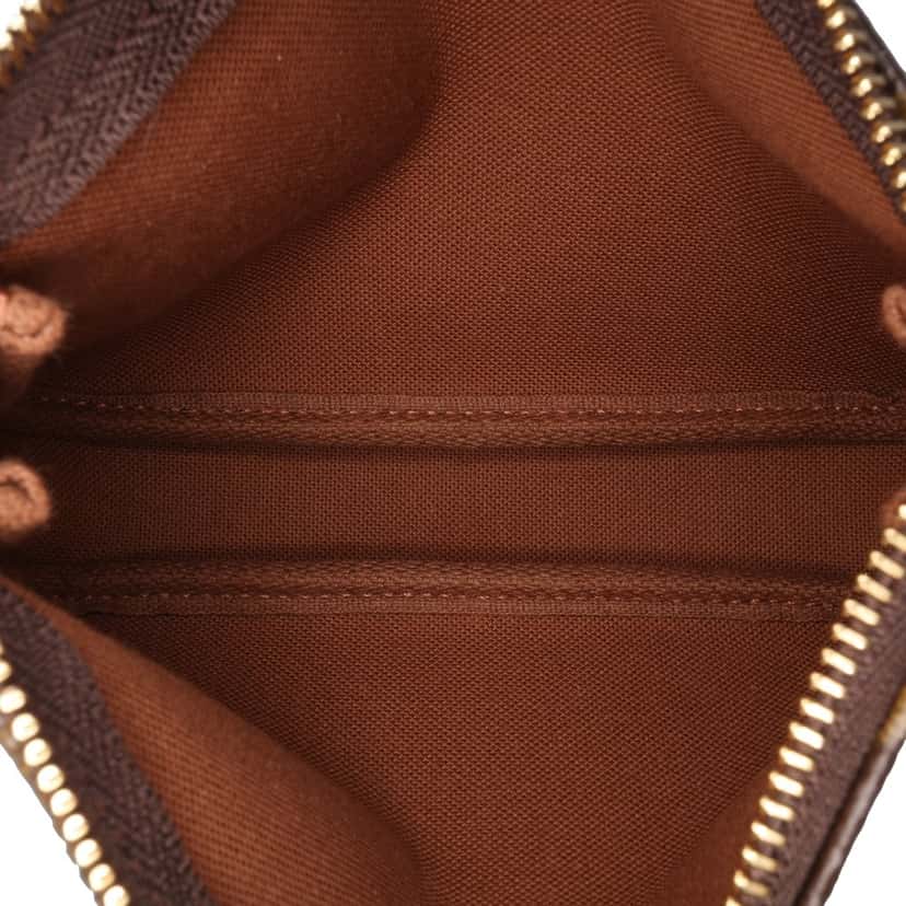 Louis Vuitton Monogram Mini Pochette Accessoires Brown Canvas Good condition - Model View
