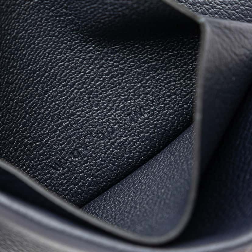 Hermès Evercolor H Series Card Case Blue Leather Good condition - Box View