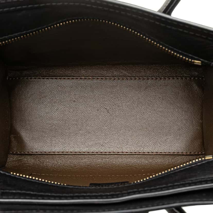 Celine Nano Tricolor Leather Luggage Tote Blue Leather Good condition - Model View