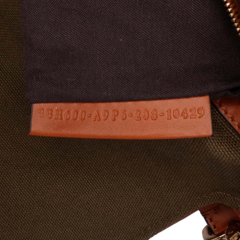 Fendi Zucca Embroidered Canvas Baguette Satchel Brown Canvas Good condition - Box View