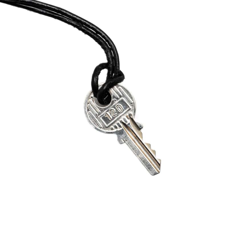 Hermès Palladium Plated Cadena Lock and Key Silver Metal Good condition - Inside View