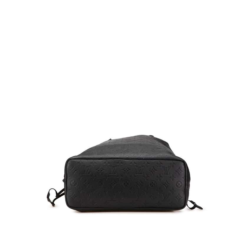 Louis Vuitton Monogram Shadow Helmet Bag Black Leather Good condition - Inside View
